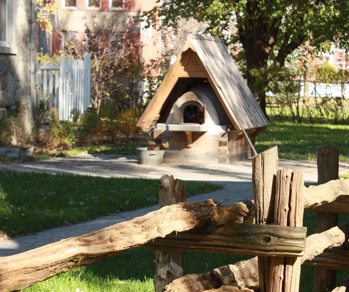 Four en fonctionnement lors d’une cuisson